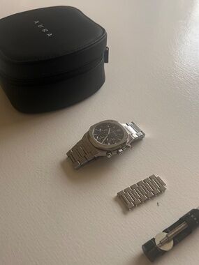 AURA Chronograph 001 Steel/Black